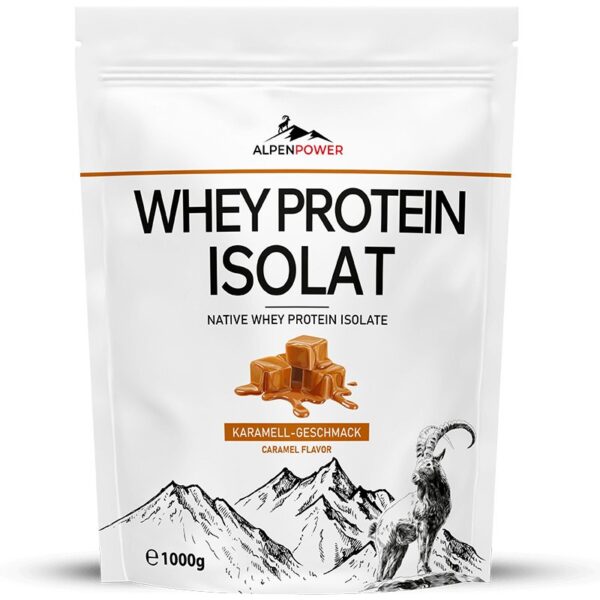 Whey Protein Isolat Caramel AlpenPower 1000 g Paris Herba Barona