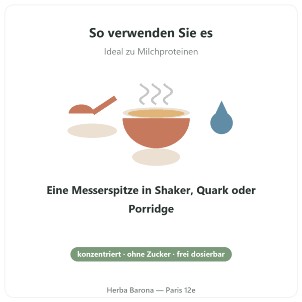 Natürliches Karamell-Aroma 15 Portionen – Dynveo Anwendung Paris Herba Barona