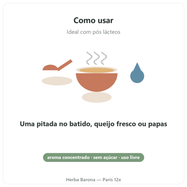Aroma natural de caramelo 15 doses – Dynveo modo de usar Paris Herba Barona
