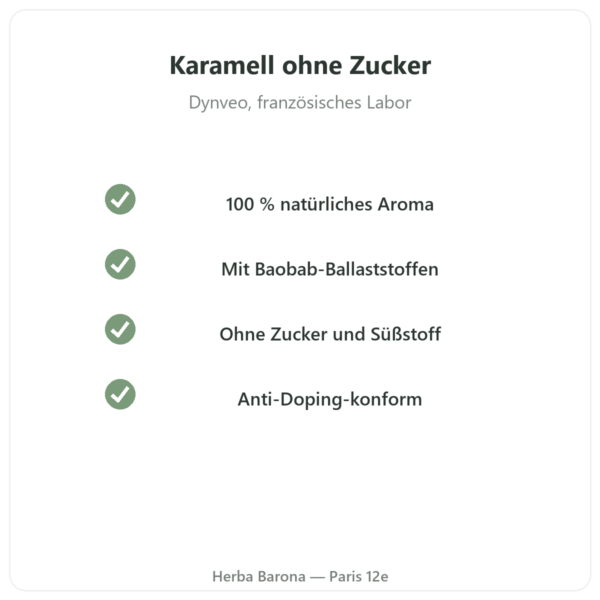 Natürliches Karamell-Aroma 15 Portionen – Dynveo Qualität Paris Herba Barona
