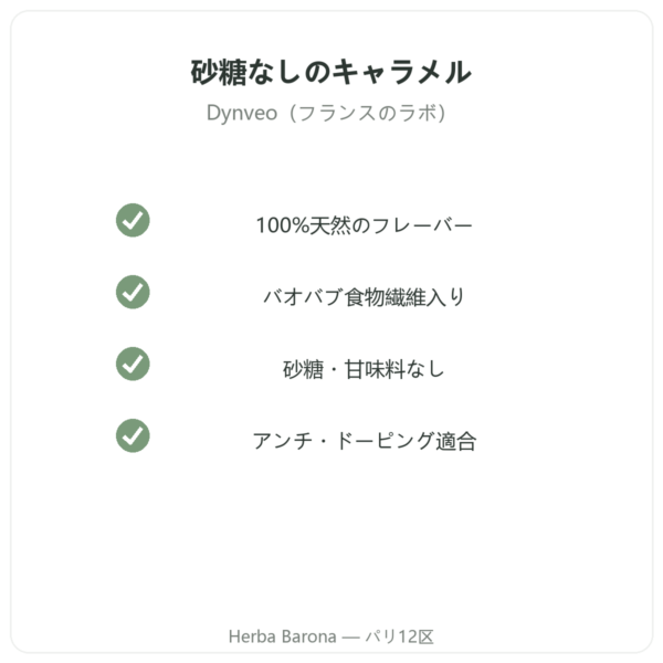 Dynveo 天然キャラメルフレーバー 15回分 品質 Paris Herba Barona