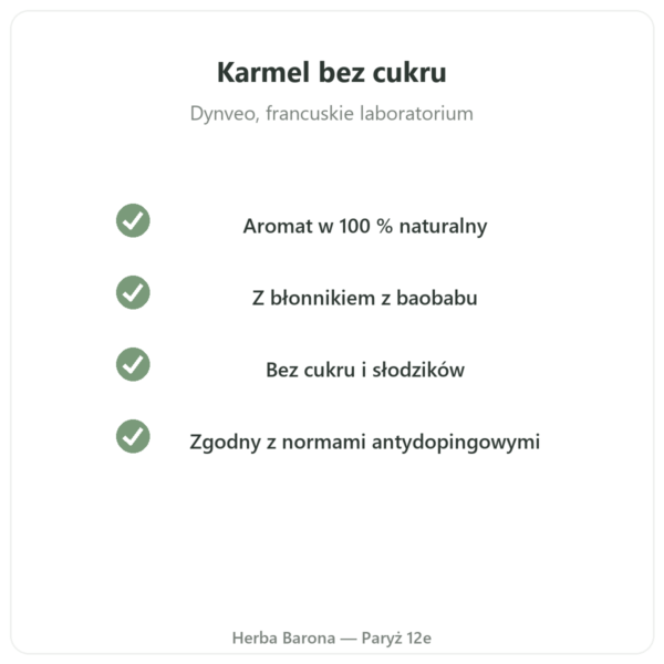 Naturalny aromat karmelowy 15 porcji – Dynveo jakość Paris Herba Barona