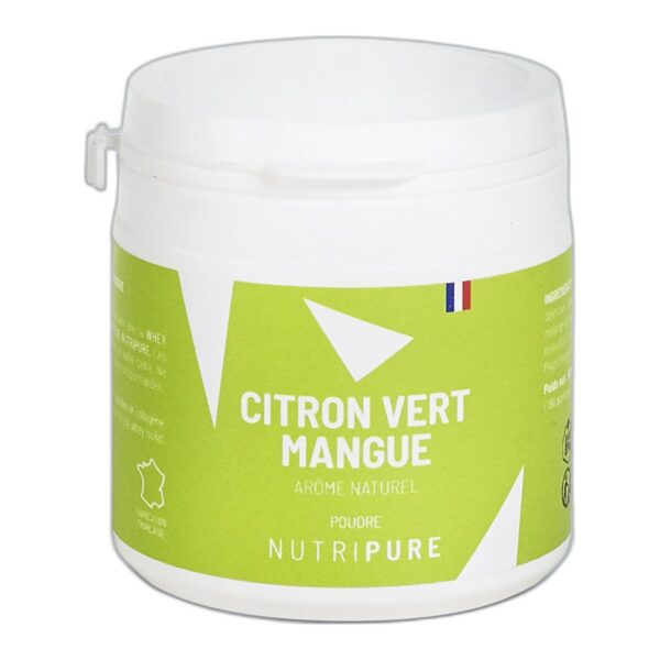 Arôme naturel citron vert mangue Nutripure pour whey et peptides pot 50 g Paris Herba Barona