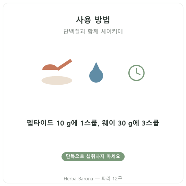 Nutripure 천연 라임망고 플레이버 50 g 사용 방법 Paris Herba Barona