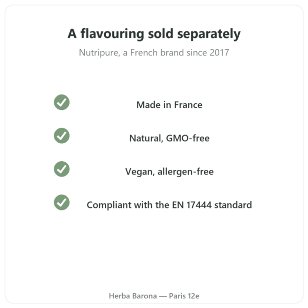 Nutripure natural lime-mango flavouring 50 g quality Paris Herba Barona