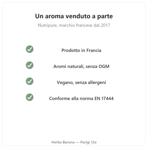 Aroma naturale lime-mango Nutripure 50 g qualità Paris Herba Barona