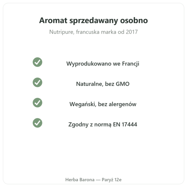 Naturalny aromat limonka-mango Nutripure 50 g jakość Paris Herba Barona