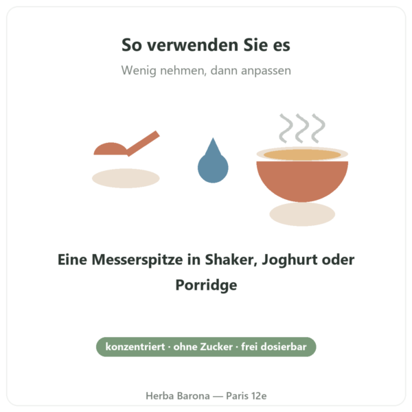 Natürliches Vanille-Aroma 15 Portionen – Dynveo Anwendung Paris Herba Barona