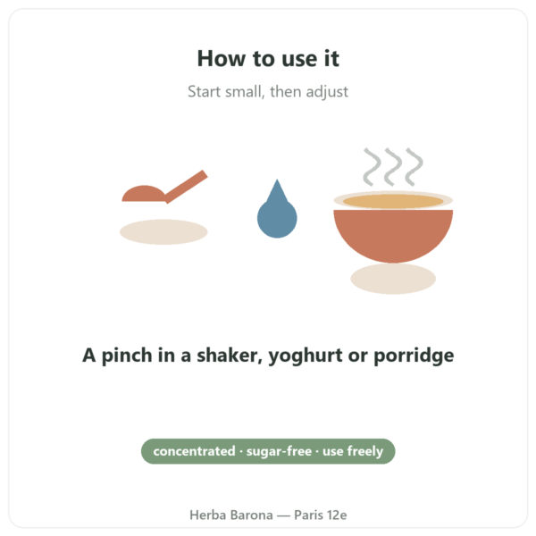 Natural Vanilla Flavouring 15 servings – Dynveo how to use Paris Herba Barona