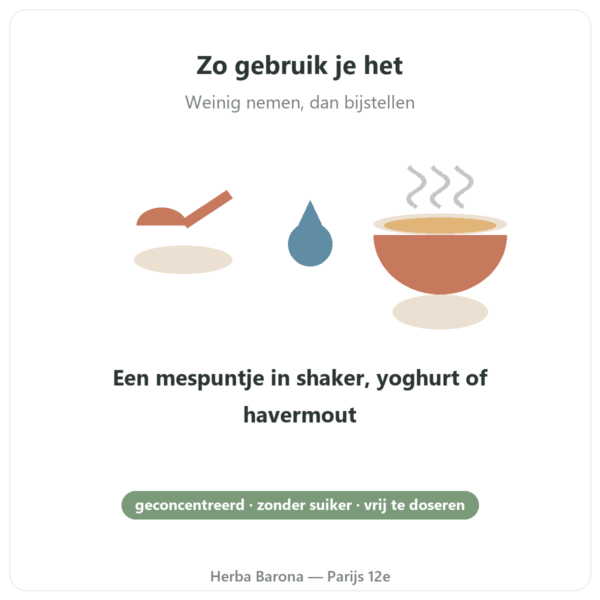 Natuurlijk vanillearoma 15 porties – Dynveo gebruik Paris Herba Barona