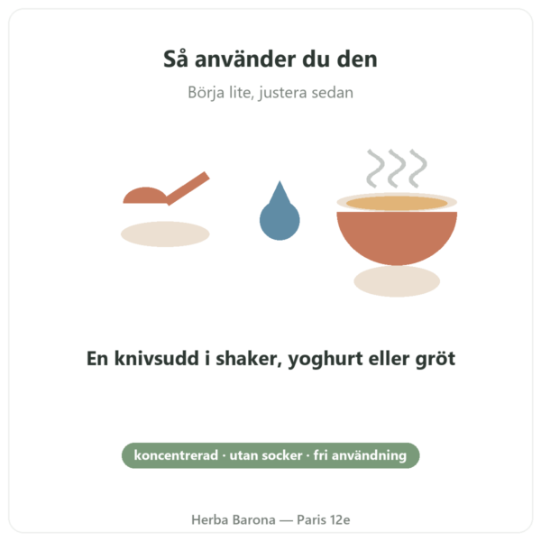 Naturlig vaniljarom 15 portioner – Dynveo användning Paris Herba Barona
