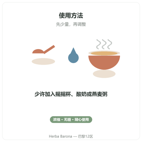 Dynveo 天然香草风味粉 15 份 使用方法 Paris Herba Barona