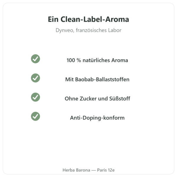 Natürliches Vanille-Aroma 15 Portionen – Dynveo Qualität Paris Herba Barona