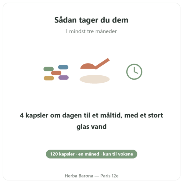 Arthropure² Nutripure 120 kapsler anvendelse Paris Herba Barona