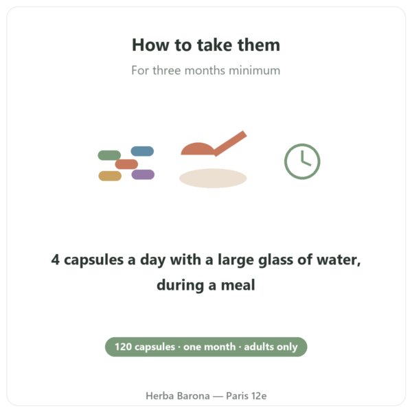 Arthropure² Nutripure – 120 capsules how to use Paris Herba Barona