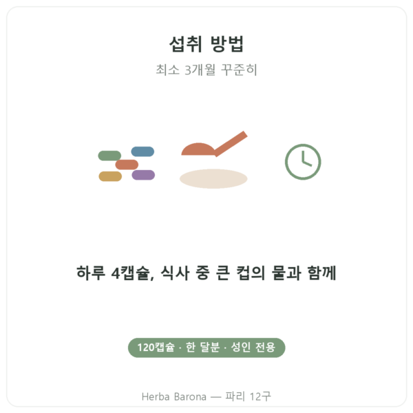 Arthropure² Nutripure 120캡슐 사용법 Paris Herba Barona