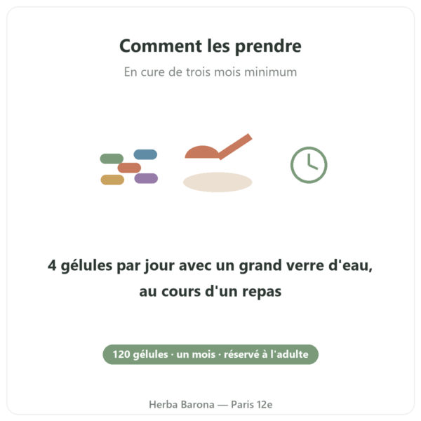Arthropure² 120 gélules Nutripure mode d'emploi Paris Herba Barona