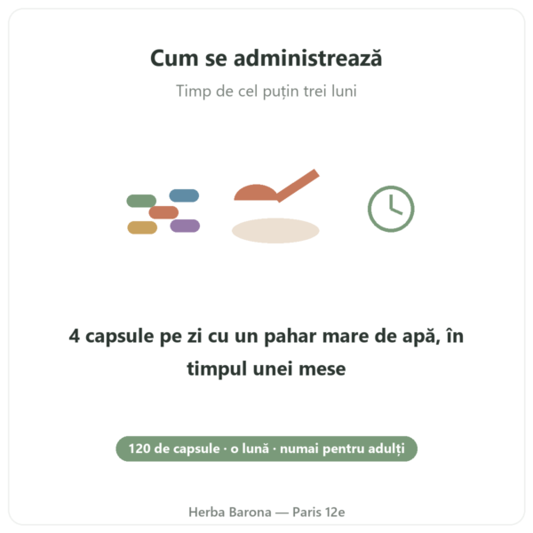 Arthropure² Nutripure 120 capsule mod de utilizare Paris Herba Barona