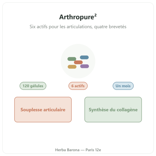 Arthropure² 120 gélules Nutripure présentation Paris Herba Barona