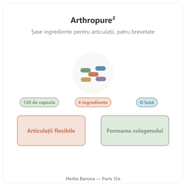 Arthropure² Nutripure 120 capsule prezentare Paris Herba Barona