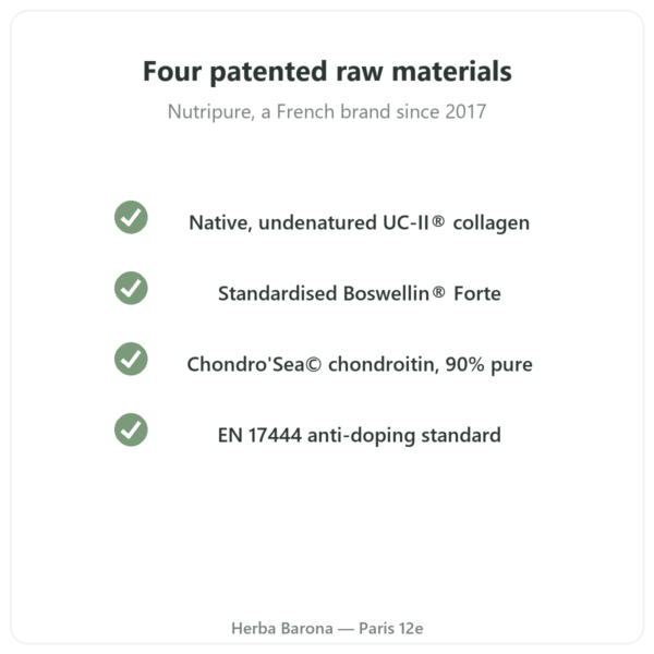 Arthropure² Nutripure – 120 capsules quality Paris Herba Barona