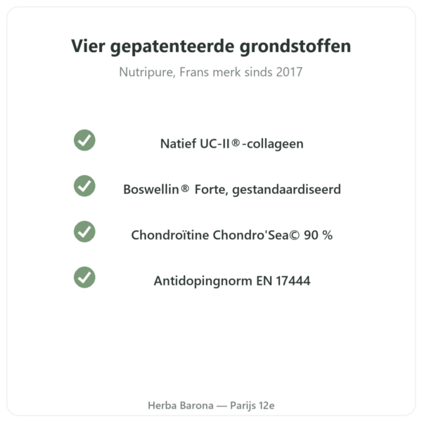 Arthropure² Nutripure 120 capsules kwaliteit Paris Herba Barona