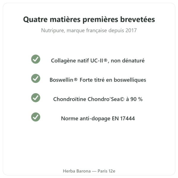 Arthropure² 120 gélules Nutripure qualité Paris Herba Barona