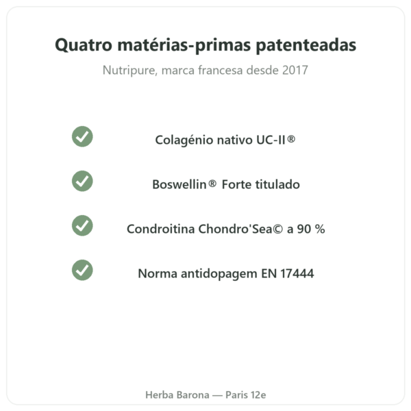 Arthropure² Nutripure 120 cápsulas qualidade Paris Herba Barona