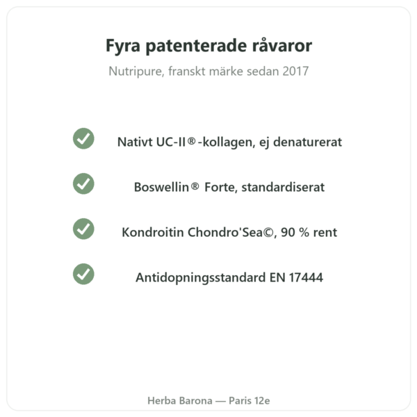 Arthropure² Nutripure 120 kapslar kvalitet Paris Herba Barona