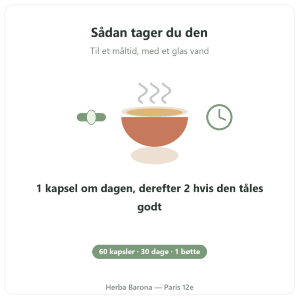 Ashwagandha KSM-66® økologisk Nutripure 60 kapsler brugsanvisning Paris Herba Barona