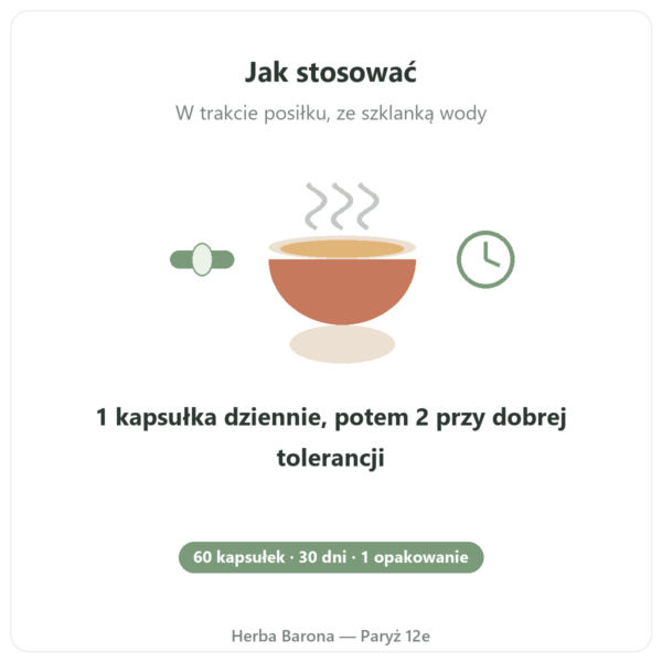Ashwagandha KSM-66® bio Nutripure 60 kapsułek sposób użycia Paris Herba Barona
