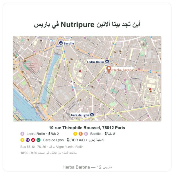 أين تجد بيتا ألانين CarnoSyn® من Nutripure 90 غ - Herba Barona Paris