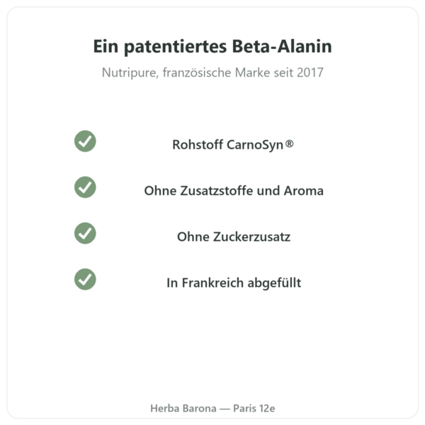 Beta-Alanin CarnoSyn® Nutripure 90 g Qualität Paris Herba Barona