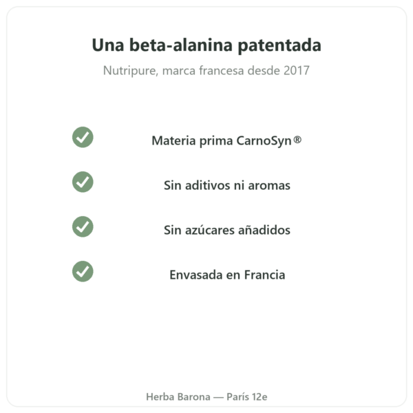 Beta-Alanina CarnoSyn® Nutripure 90 g calidad Paris Herba Barona