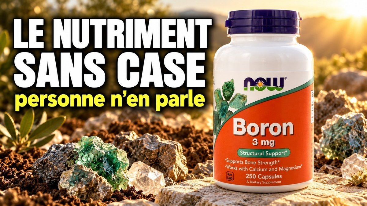 Vidéo Bore 3 mg Now Foods Paris Herba Barona