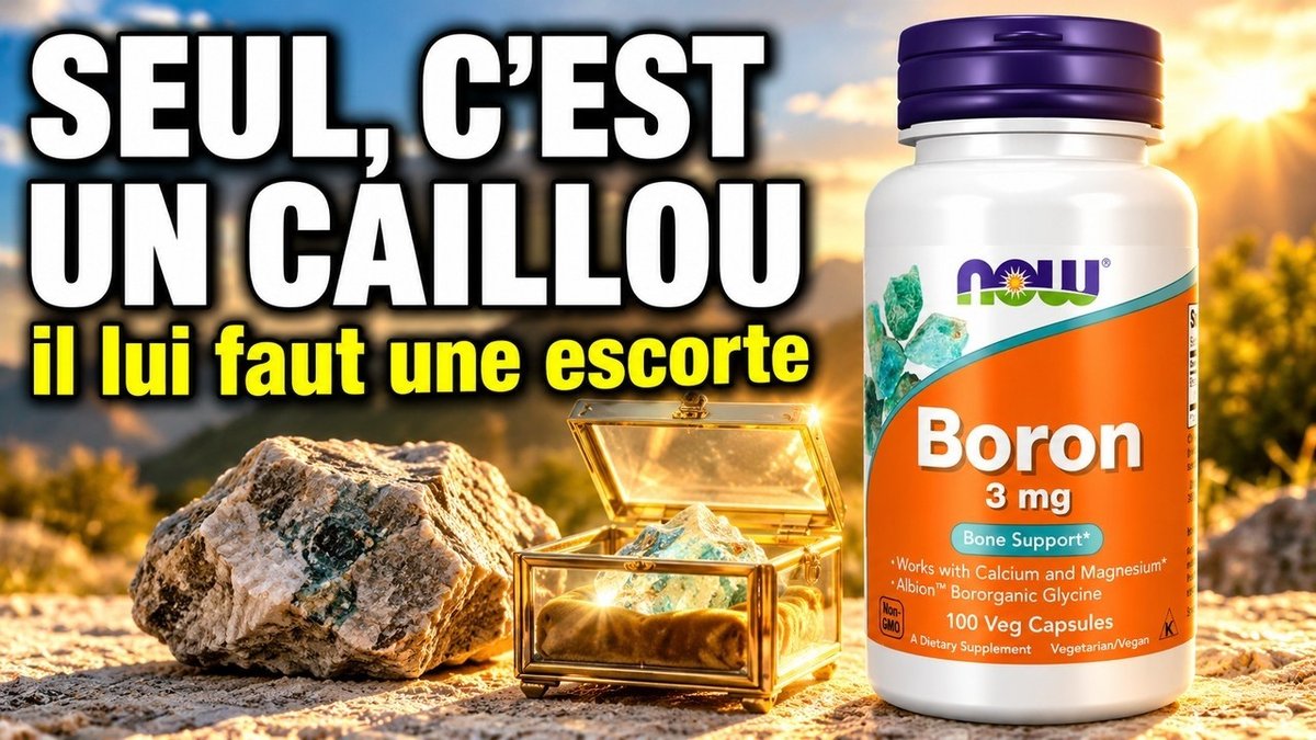 Vidéo Bore 3mg Now Foods Bore 3mg 100 gélules Végétales Now Foods Albion traacs Paris Herba Barona