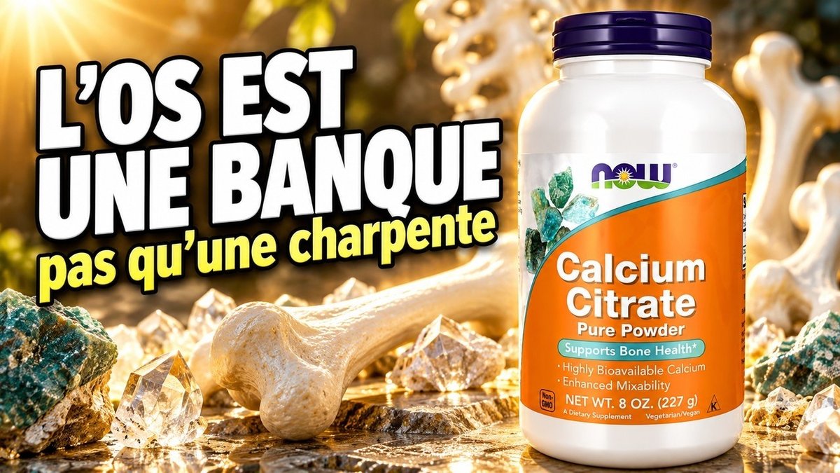 Vidéo Citrate de Calcium en Poudre Pure Now Foods Paris Herba Barona