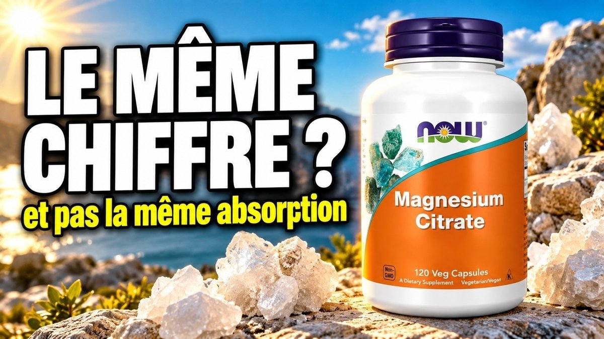 Vidéo Citrate de Magnésium 400 mg Now Foods Paris Herba Barona