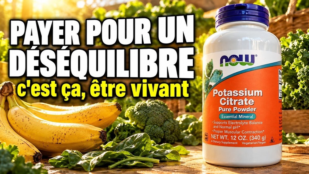 Vidéo Citrate de potassium en poudre Now Foods Potassium Citrate Powder Paris Herba Barona