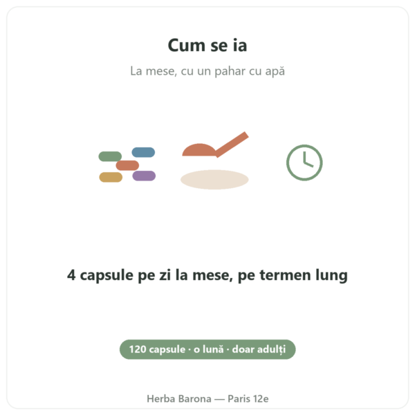 CLA 120 capsule – Nutrimuscle mod de utilizare Paris Herba Barona