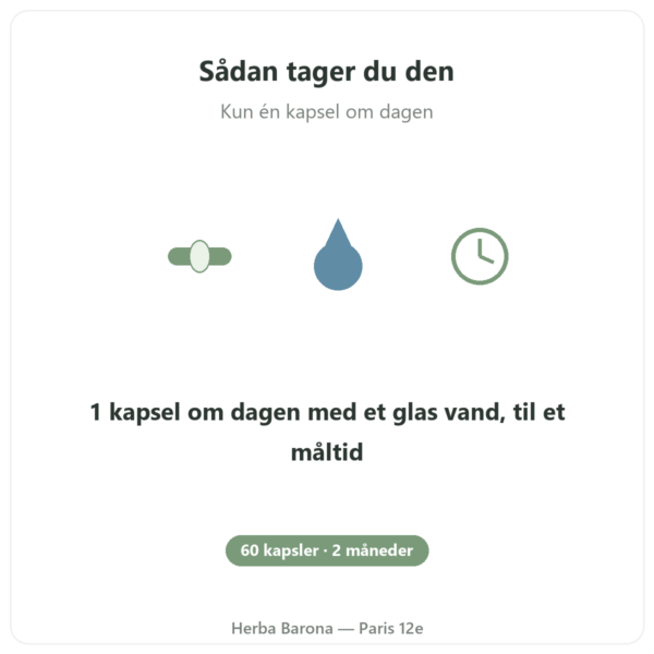 Coenzym Q10 Novoma anvendelse Paris Herba Barona