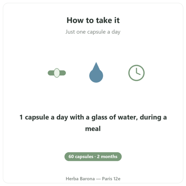 Coenzyme Q10 Novoma how to use Paris Herba Barona