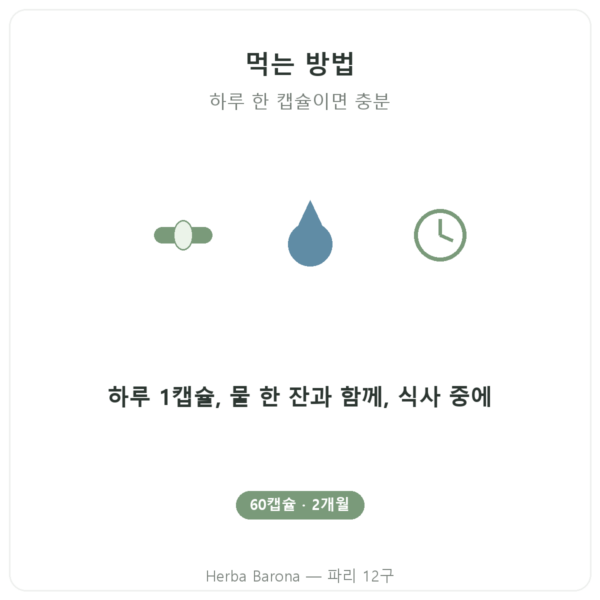 Novoma 코엔자임 Q10 사용법 Paris Herba Barona