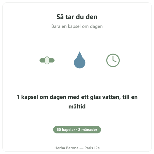 Coenzym Q10 Novoma användning Paris Herba Barona