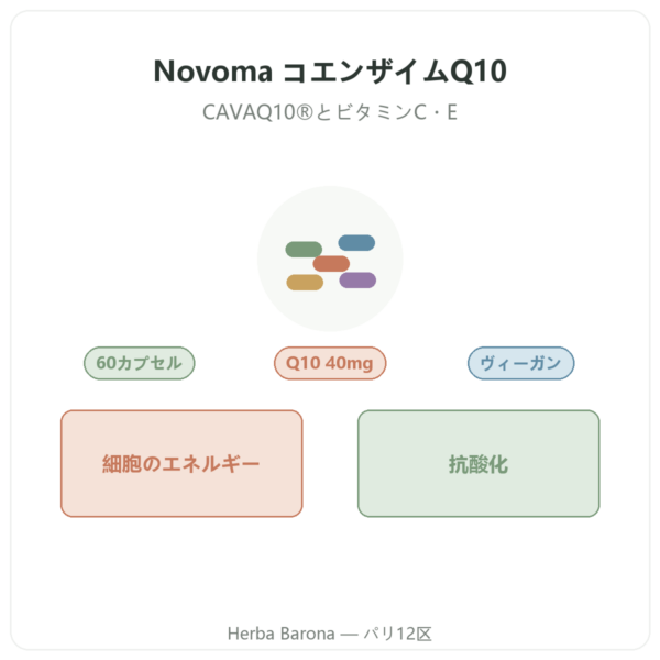 Novoma コエンザイムQ10 商品紹介 Paris Herba Barona