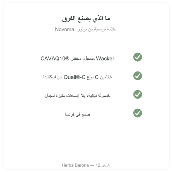 الإنزيم المساعد Q10 من Novoma الجودة Paris Herba Barona