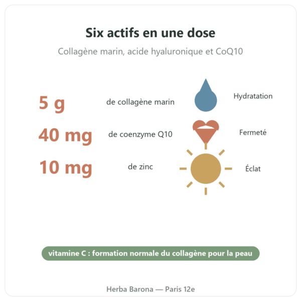 Collagène beauté Novoma fraise-goyave 175 g bienfaits Paris Herba Barona