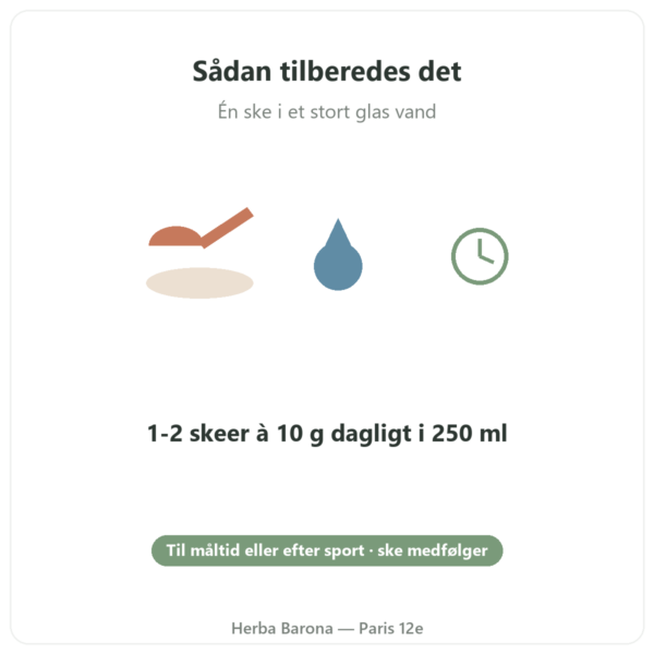 Marint kollagen med eksotisk smag Nutripure 310 g tilberedning Paris Herba Barona