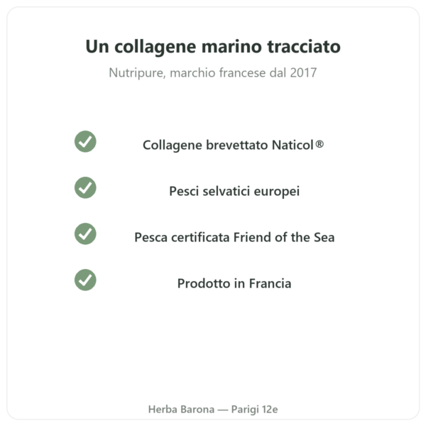 Collagene marino gusto esotico Nutripure 310 g qualità Paris Herba Barona