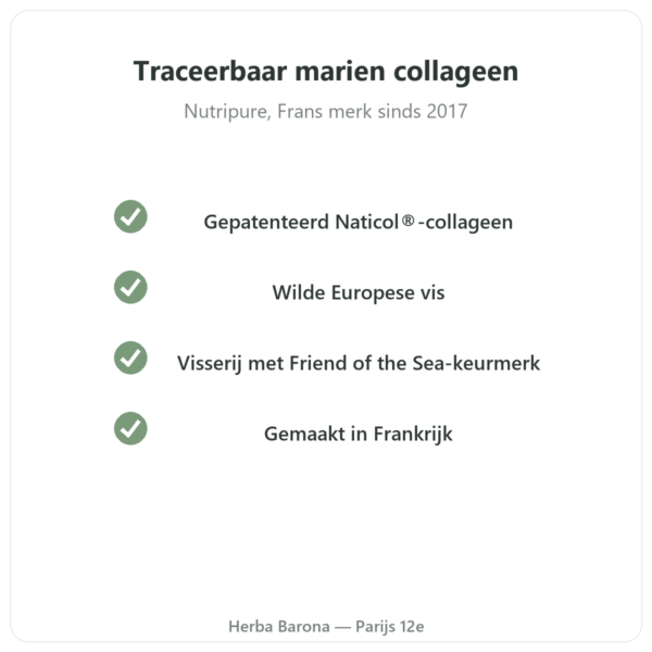 Marien collageen exotische smaak Nutripure 310 g kwaliteit Paris Herba Barona